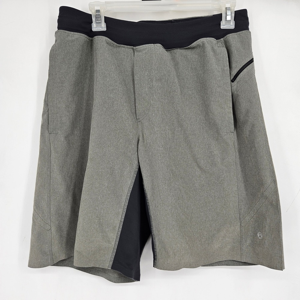 Lululemon Shorts Mens Medium Gym Performance Running Activewear Training Gray